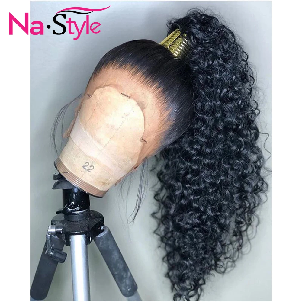 hd Transparente Invisível Peruca 360 Perucas de Cabelo Humano do Laço Frontal Encaracolado Longo Pré Depenado Branqueada Knots Natural Remy Peruano 8 Hd peruca invisível transparente do laço 360