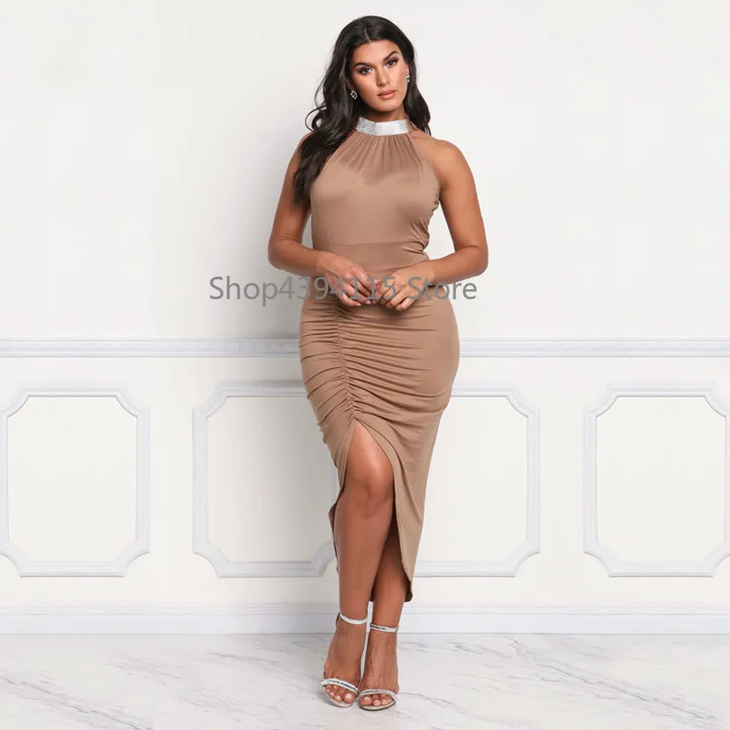 Prered Maxi Plus Size Dress Summer Sleeveless Women Dress Plus Size