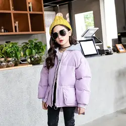 Мода для девочек 2019, зимнее пальто для маленьких девочек, куртка, детские пуховики, одежда с капюшоном для маленьких девочек, верхняя зимняя