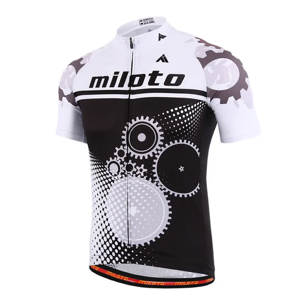Gear Cycling Short Sleeve Bike Jerseys Men's Reflective Bicycle Shirts