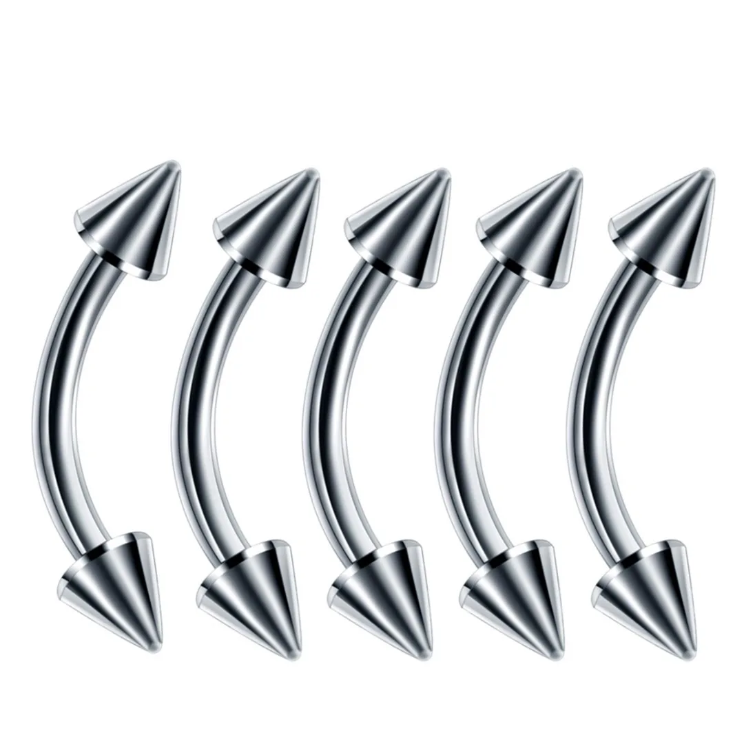 60pcs/lot Stainless Steel Mixed Ear Nose Lip Eyebrow Tongue Ring Captive Bead Ring For Women Men Hip Hop Body Piercing Jewelry