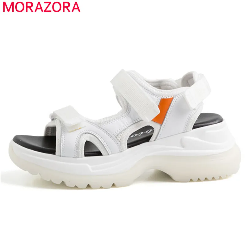

MORAZORA 2019 high quality women sneakers sandals fashion summer shoes comfortable flat platform shoes woman casual shoes