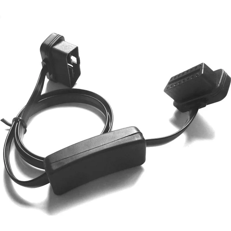 16 контактный Тонкий 60 см OBD2 OBD OBDII автомобильный Удлинительный кабель с
