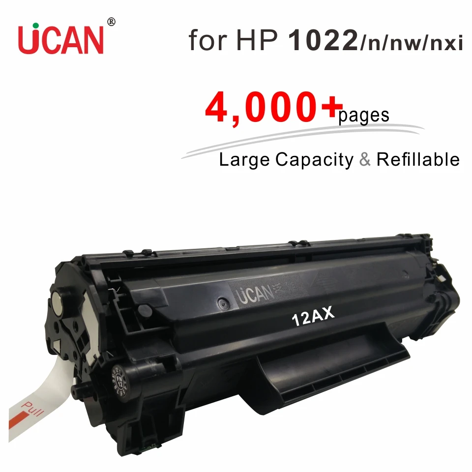 

4000 pages Large Capacity Refillable Toner 12a Q2612a Cartridges compatible Hp LaserJet 1022 1022n 1022nw 1022nxi Printer