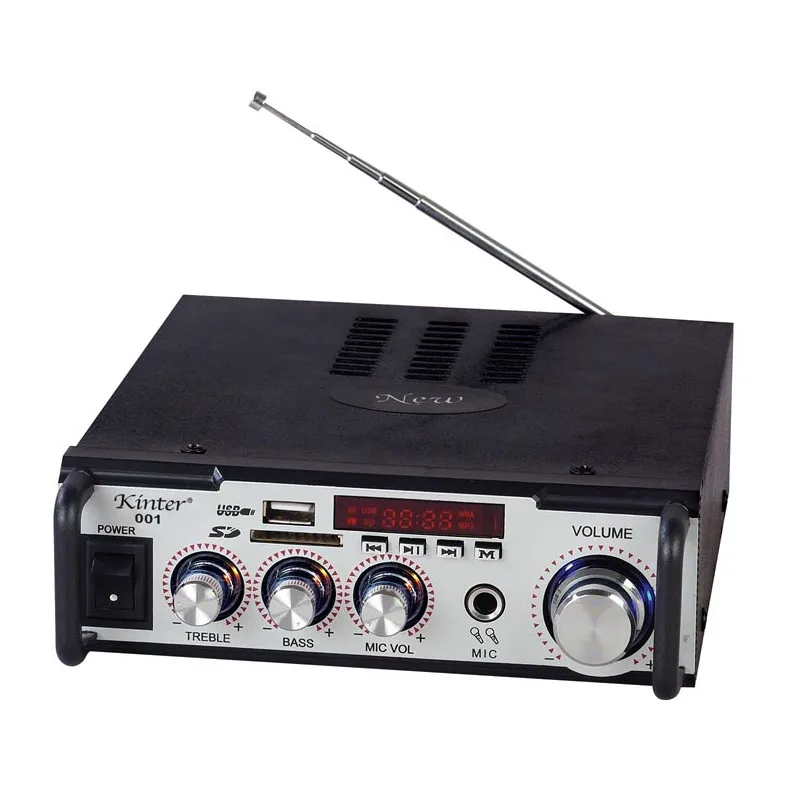 

Bluetooth USB MP3 radio Mini amplifier bedside home Power amplifier 220V/12V Mini amplifier with Power supply and audio cable