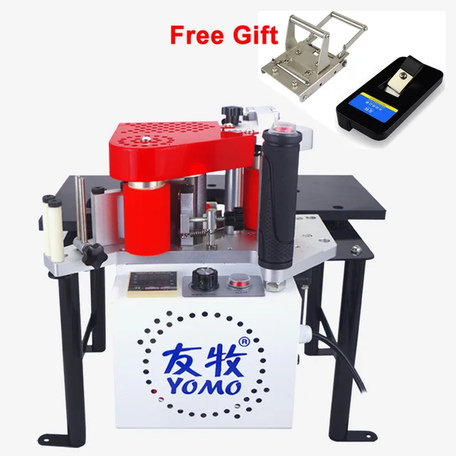 Portable edge banding machine double side glue woodworking edge bander