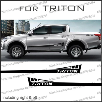 

car decals 2 Pcs body rear tail side graphic vinyl car accessories sticker custom for mitsubishi l200 triton pickup