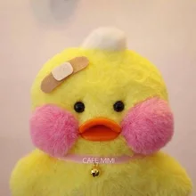 LaLafanfan 25cm Kawaii Yellow Duck Plush Toy Cute Small Duck Stuffed Doll Soft Animal Dolls Kids