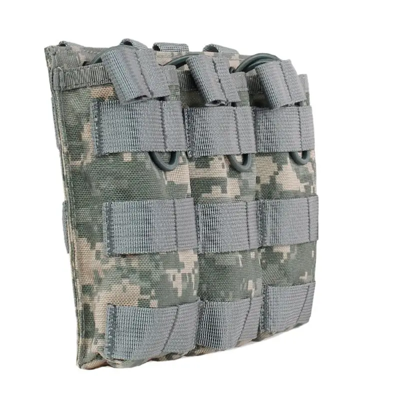 Тактический MOLLE тройной Открытый Топ подсумок быстро AK AR M4 FAMAS Mag Pouch 1000D нейлоновый военный пейнтбольное оборудование