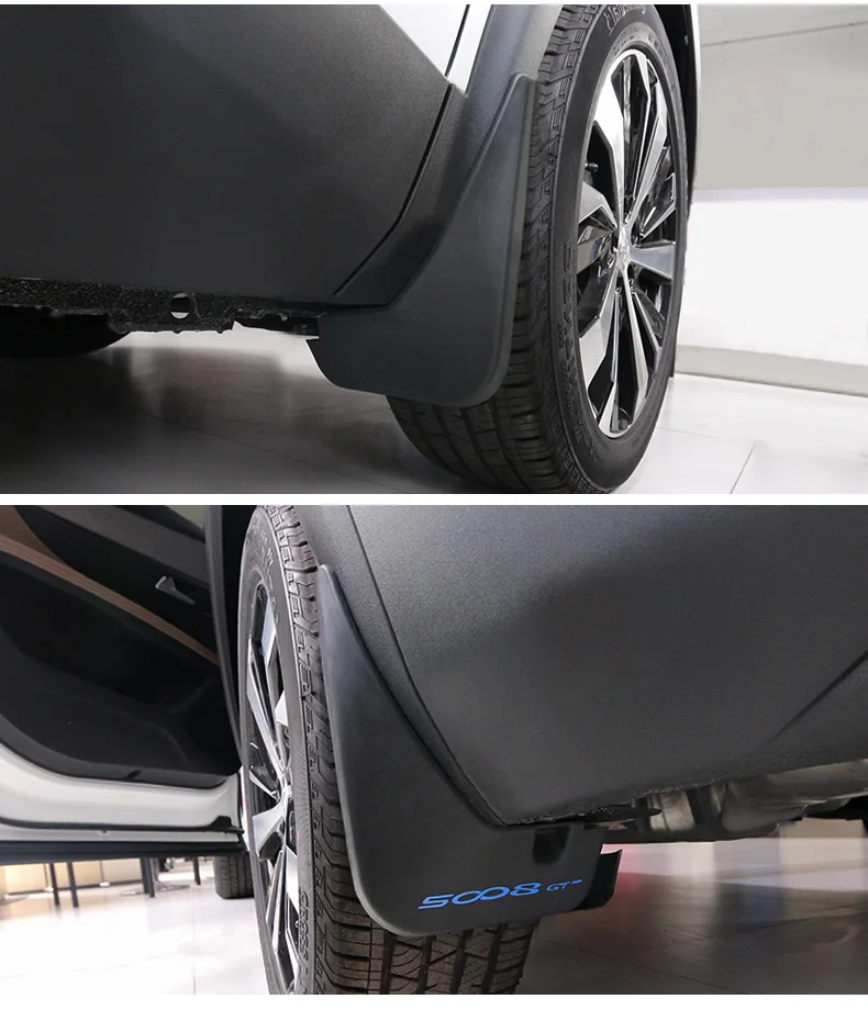 Брызговики для Peugeot 5008 2017 2019 автомобильные аксессуары 4 шт./компл.|Хромирование| |