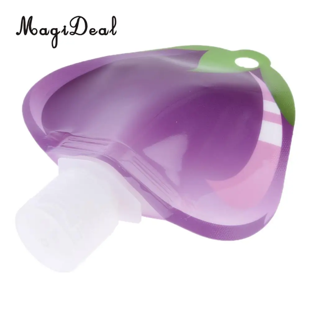 3pcs 28ml Refillable Reusable Empty Squeeze Pouch Lotion Shampoo Cleaner Shower Gel Body Lotion Makeup Squeezable Bag Bottle