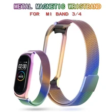 Миланский магнит ремешок для часов из нержавеющей стали xiaomi Mi band