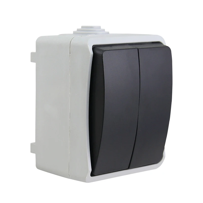 

Waterproofing grade IP44 kitchen bathroom bathroom wall shuanglian 2 double open control and splash off BND-50-1K1