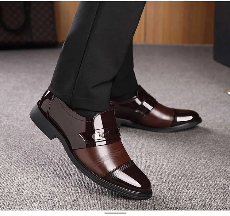 Мужские кожаные туфли; Мужская обувь; мужские туфли-оксфорды; фирменные модные дизайнерские мужские лоферы; Размеры 37-44; 861
