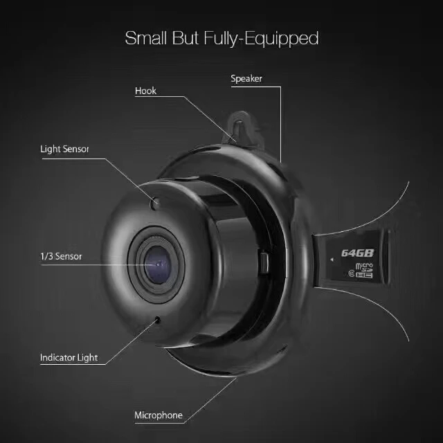 Домашняя безопасность мини WIFI 720P IP камера беспроводная маленькая CCTV
