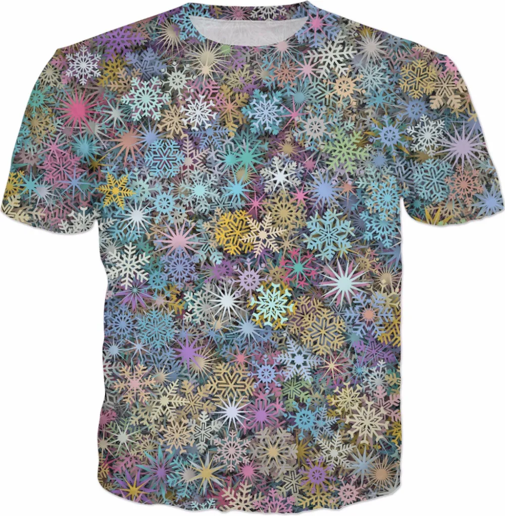 Multicolor snowflaces