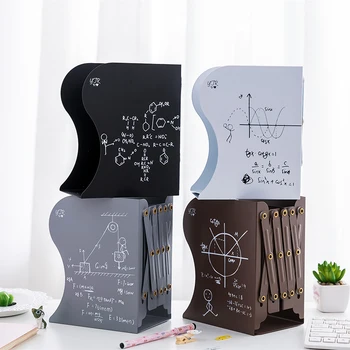 

Retractable Metal Mathematical Function Bookend Support Office Desktop Organizer Book Stopper for Books/movies/CDs 150*100*190mm