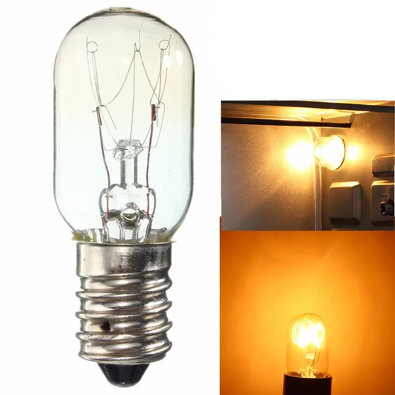 

Fridge Light Bulb E14 Halogen Lamp Vintage Edison Bulb 15W 25W Warm White Mini Refrigerator Tungsten Filament Lighting 220-230V