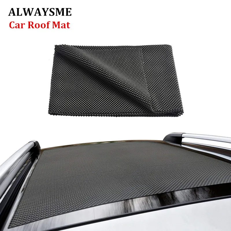 

ALWAYSME Black 100x90CM Fits All Car SUV Anti-Slip Cargo Mat Cushion Padding Foldable Mat Grip For Car Top Carrier Car Roof Bag