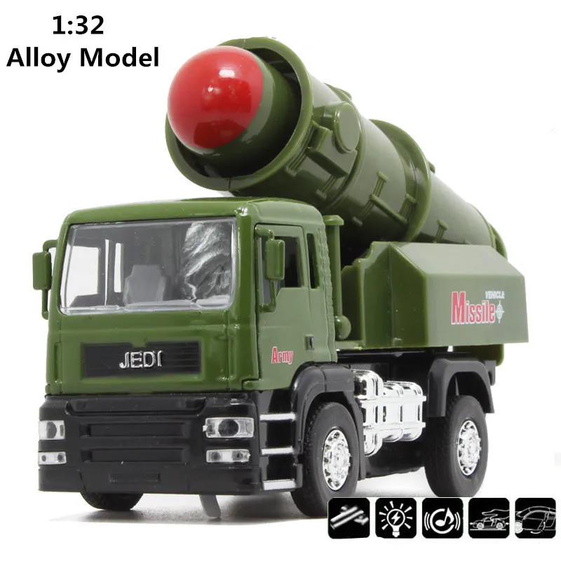 ICBMs,Long range missiles,Military Model car Toys,132 alloy pull back