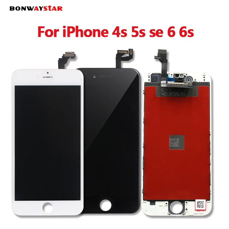 

OEM LCD Display for iPhone 4s 5 5s 6 6s se Screen Replacment Touch LCDs Digitizer Assembly Pantalla AAAA Quality free shipping