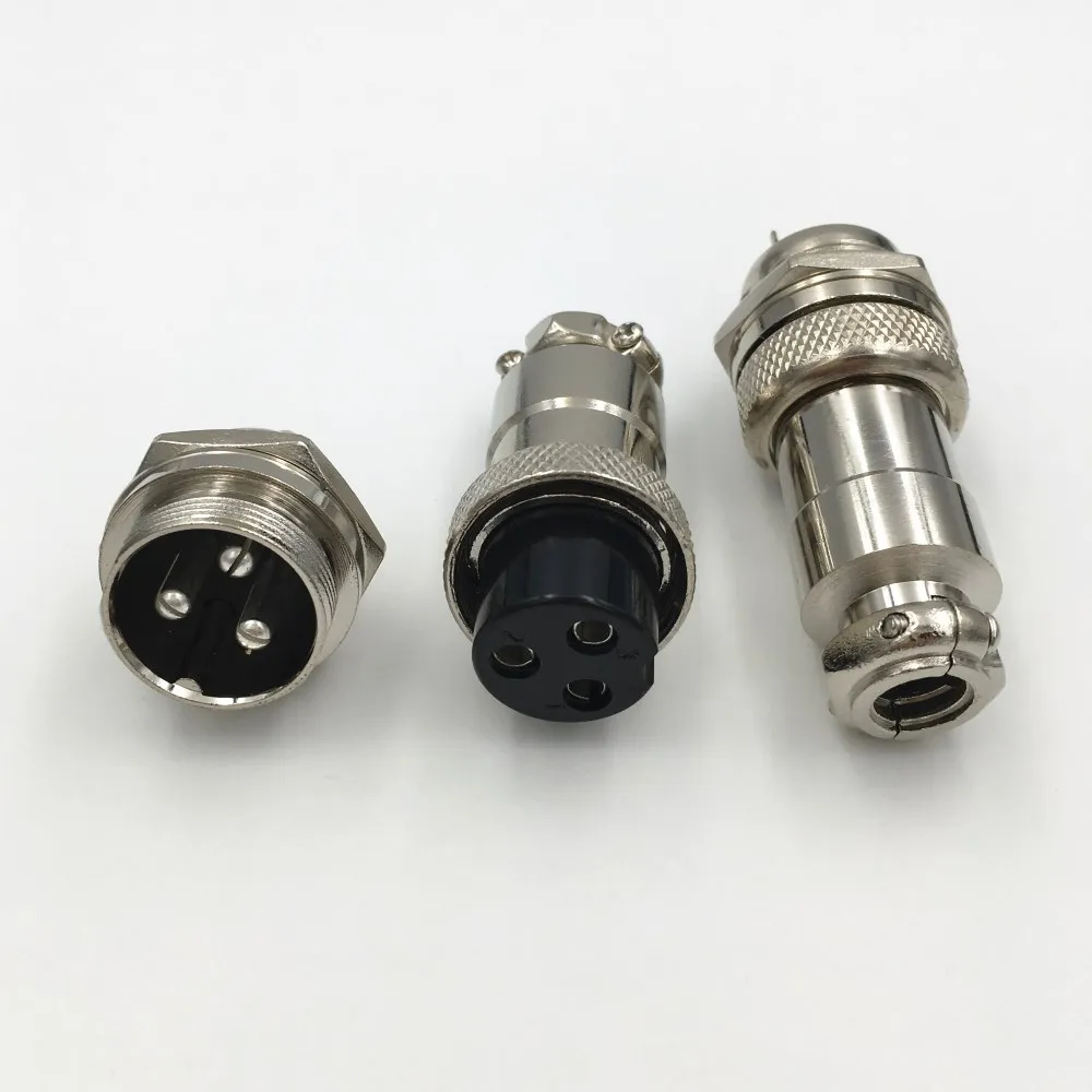 1 комплект GX20 XLR 2 3 4 5 6 7 8 9 10 12 14 Штекерный разъем 20 мм штекер Шасси розетка