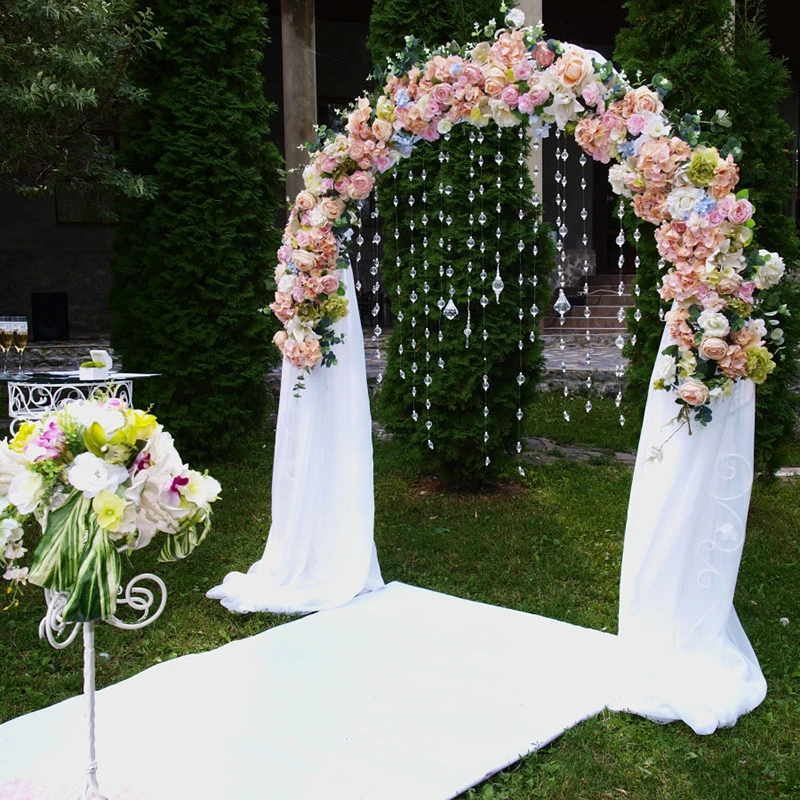Flone カスタマイズ結婚式のシルクフラワー造花アーチフラワーアレンジメントの装飾の結婚式の装飾フェイクフラワー行 造花 ドライフラワー Aliexpress