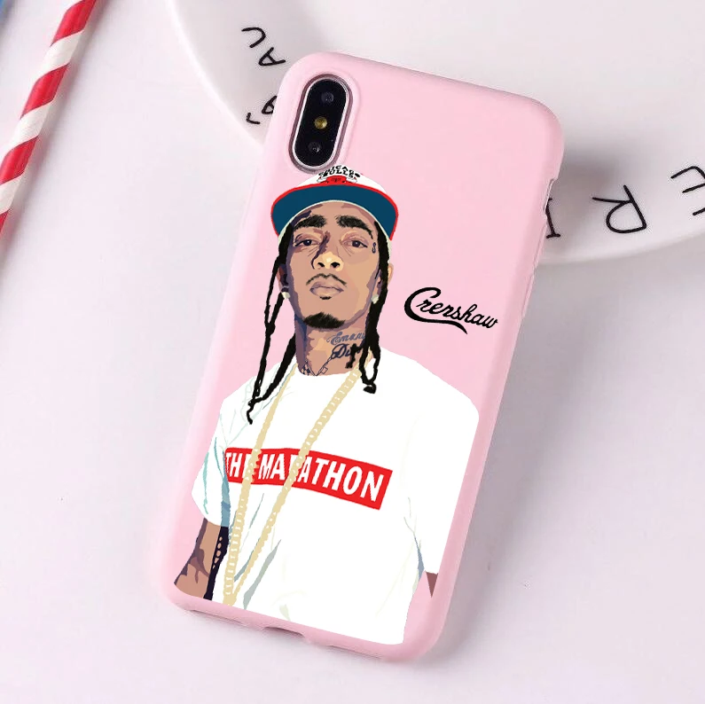 Рэпер Nipsey Hussle цвет мягкий, силиконовый, из ТПУ чехол для телефона для Apple iPhone 8, 7, 6, 6S Plus, X XS MAX XR 11 pro - Цвет: FHSR-21131