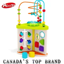 Деревянные игрушечные счеты Brinquedos высокого качества вокруг бисера лабиринт детская игрушка милые деревянные геометрические формы игрушки для детей игрушки