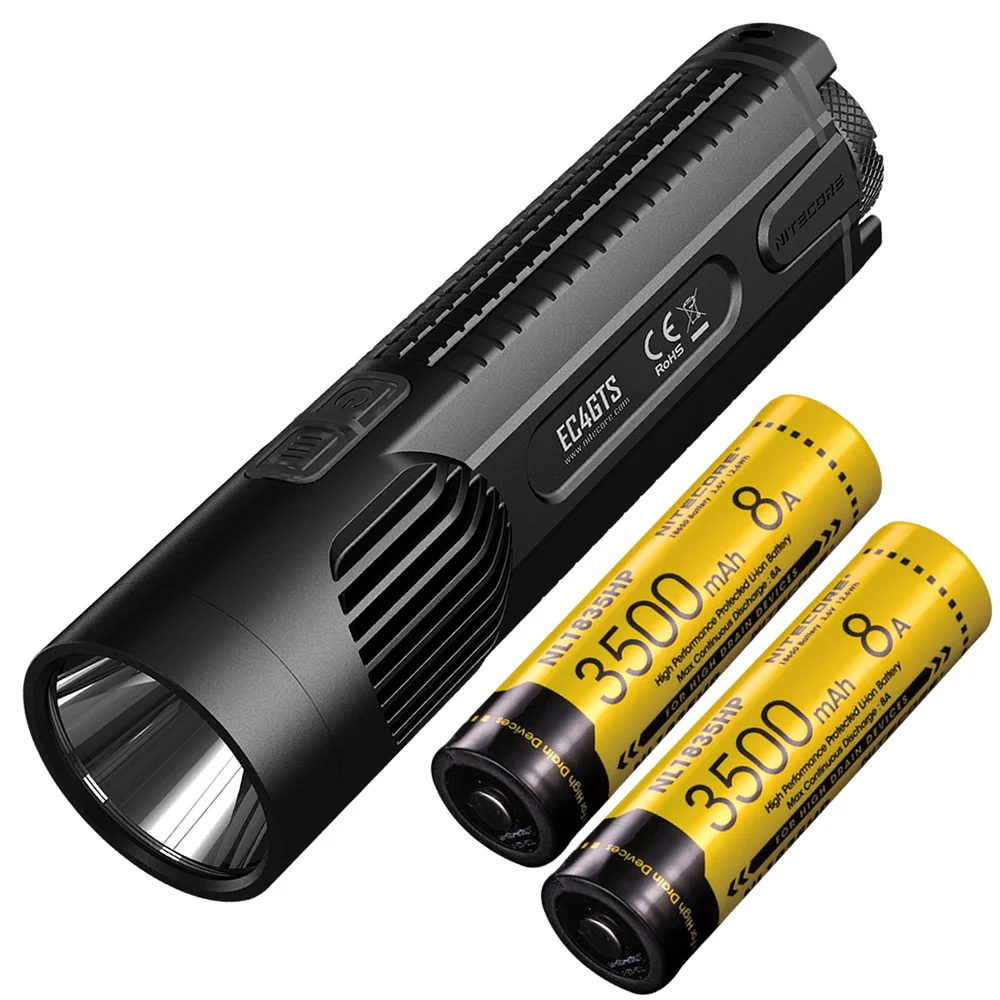 NITECORE Explorer EC4GTS + 2x 18650 Batteries High Performance
