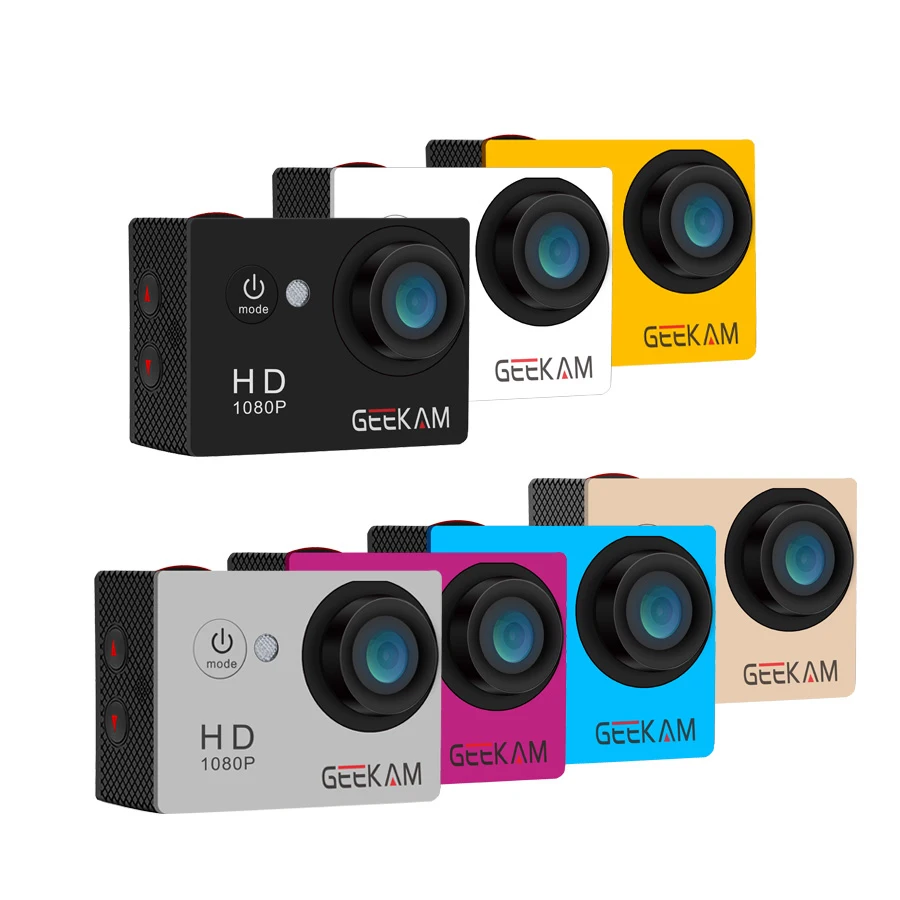 Оригинальная Экшн-камера GEEKAM A9 go Mini camaras deportivas, велосипедная видеокамера, водонепроницаемая, 1080 P/15 кадров в секунду, 720P HD, для спорта на открытом воздухе, pro