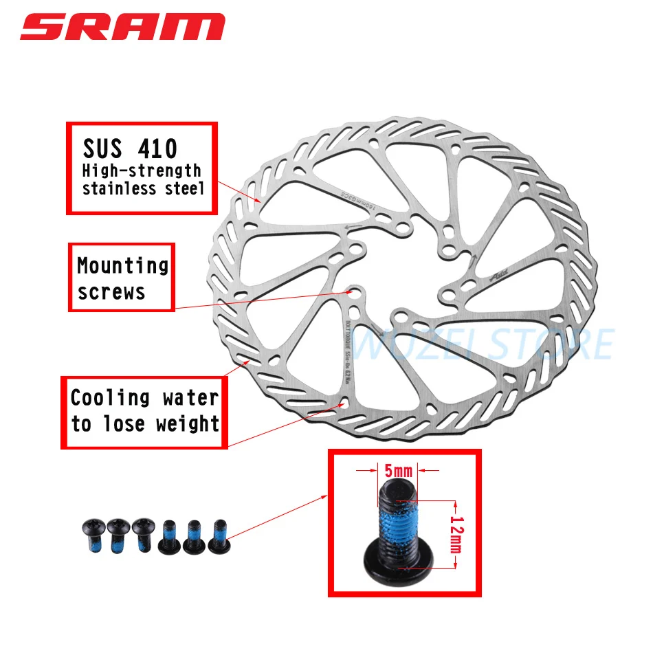 AVID CenterLine Disc Brake Rotor G3 160/180/203mm HS1 6 Bolts Rotor CNTRLN XR Rounded Discs Rotors Center Lock Disc 1pcs