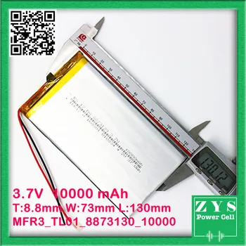 

3.7v 10000mah battery for Solar Power Bank Dual USB Travel Power Bank External Battery Portable Charger Bateria Externa Pack