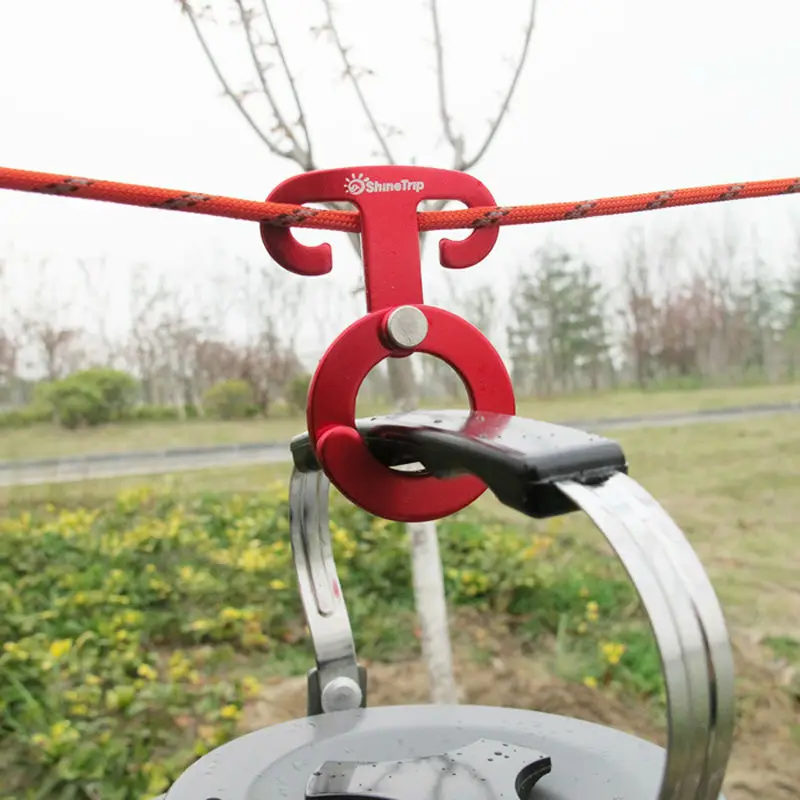 2pcs/lot Camping tent rope buckle aluminum alloy quick