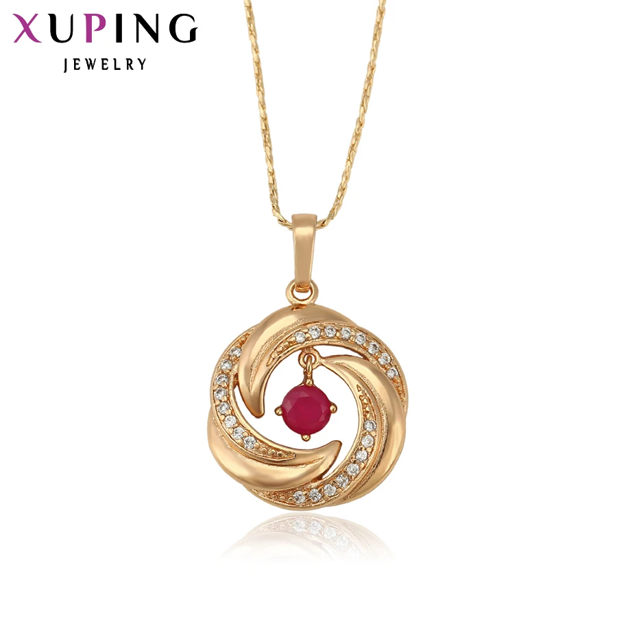 Xuping Модный кулон из розового золота с покрытием для женщин, высокое качество, специальный дизайн, подарок на Рождество, S3.4-31201