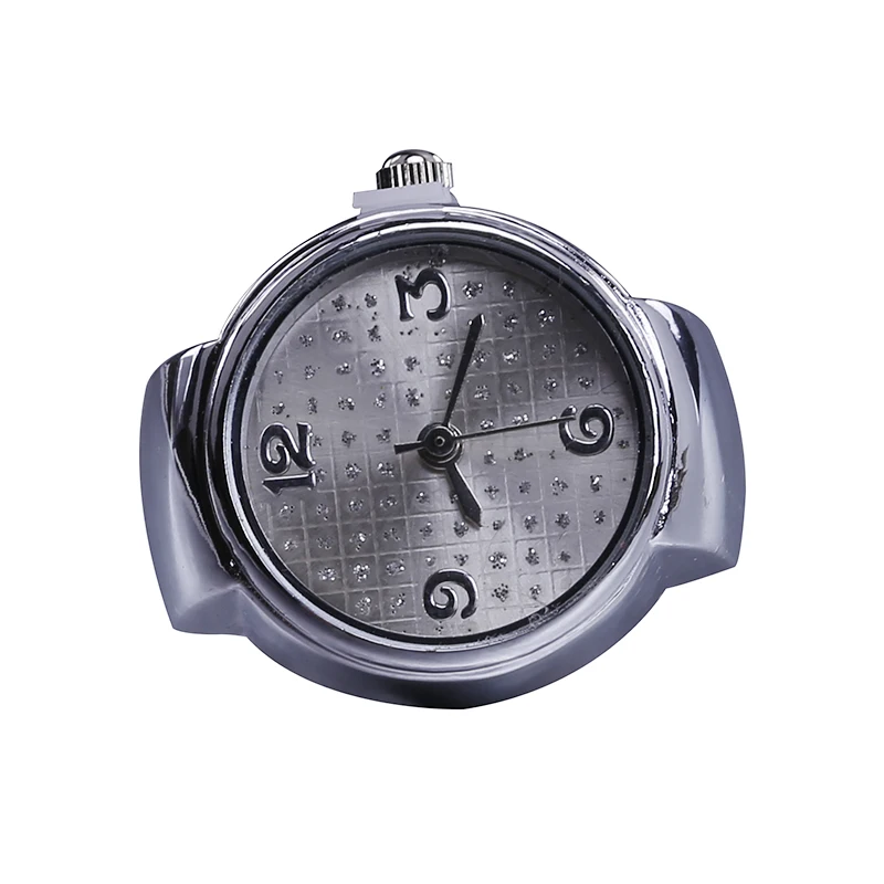 

2 PCS Free shipping 2016 Popular Creative Lady Girl Steel Round Elastic Quartz Finger Ring Watches