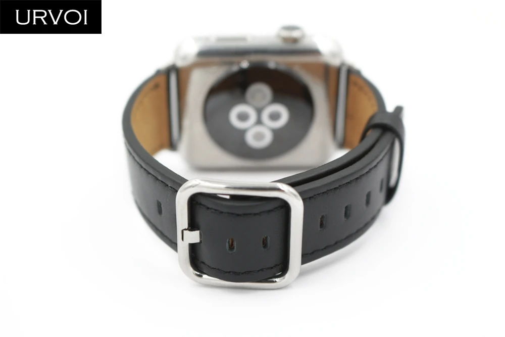 Ремешок URVOI для apple watch series 6 SE 5 4 3 браслет из телячьей кожи iwatch с классической