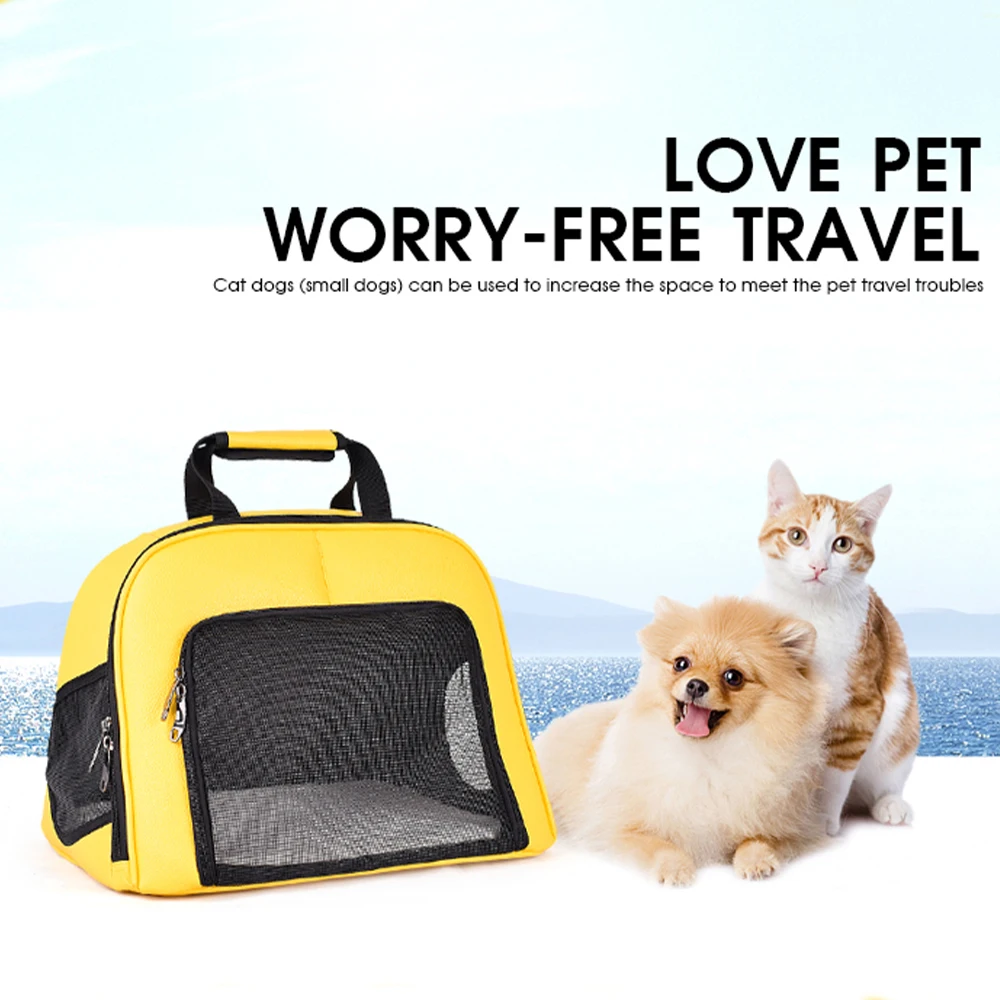 Дорожная сумка для животных из искусственной кожи, треугольная сумка с мягкой стороной, прозрачная сумка для домашних животных для кошек, маленькая собачка, сумка для перевозки животных