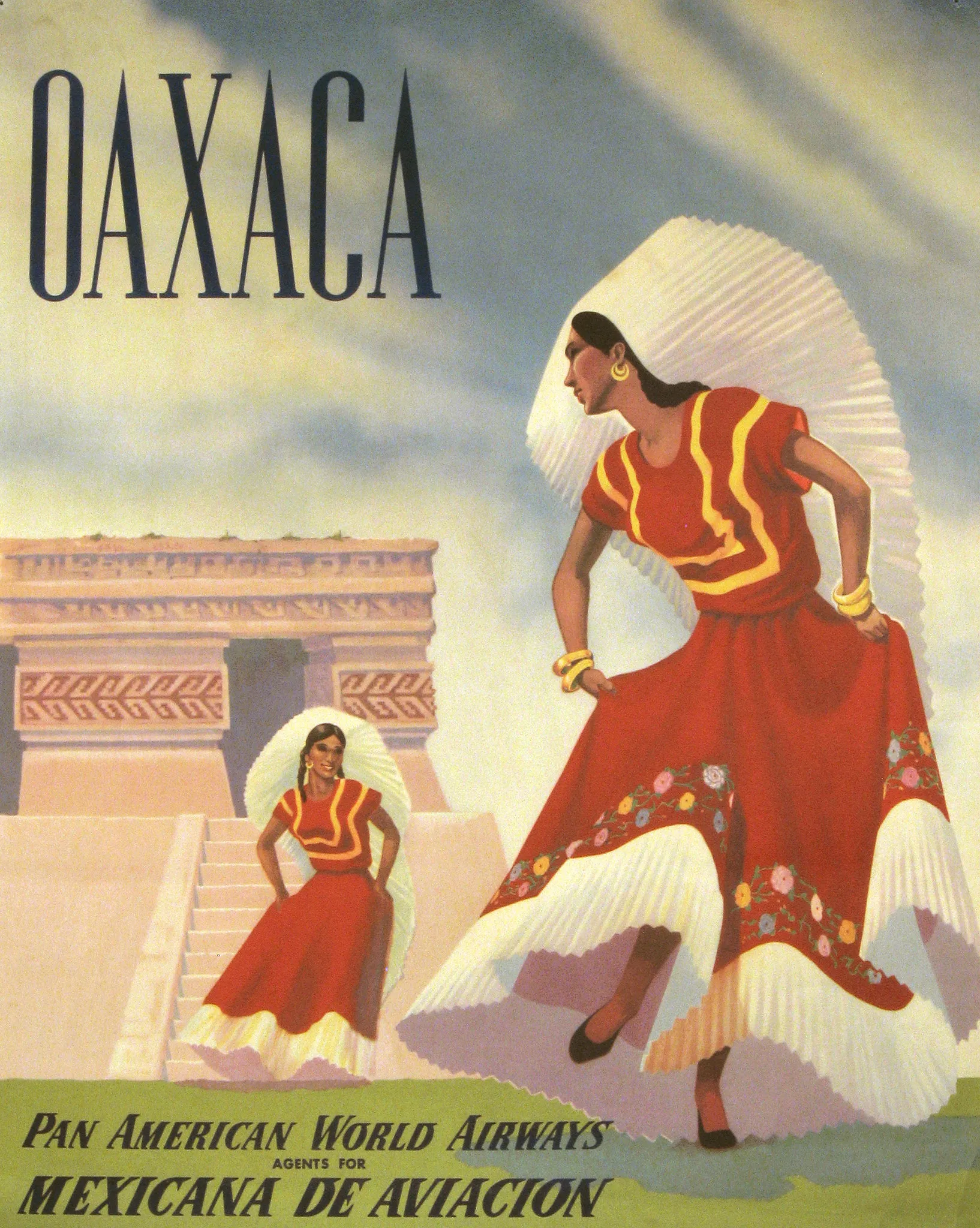 Винтажный авиационный плакат AOA USA circa 1940 классический холст картины настенные