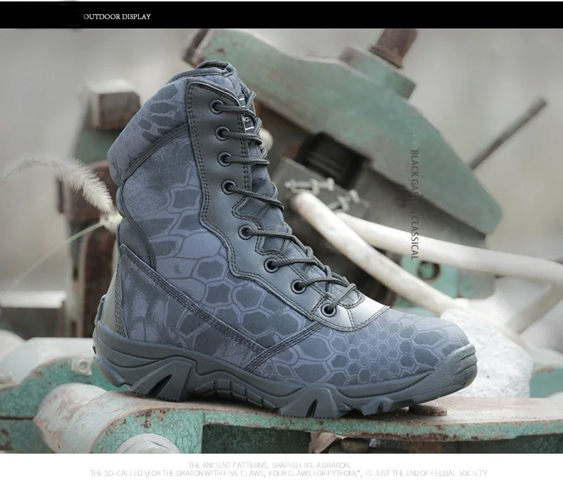 Треккинговые походные уличные ботинки мужские камуфляжные водонепроницаемые альпинистские походные спортивные кроссовки военные тактические армейские ботинки