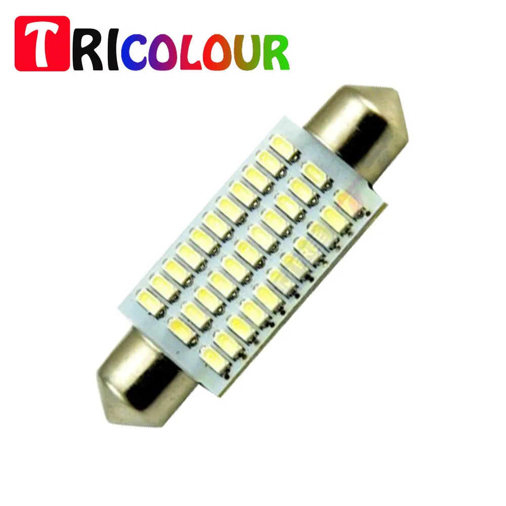 10pcs Led 578 42mm 3014 33smd Dome Light Bulb for CHEVROLET Silverado