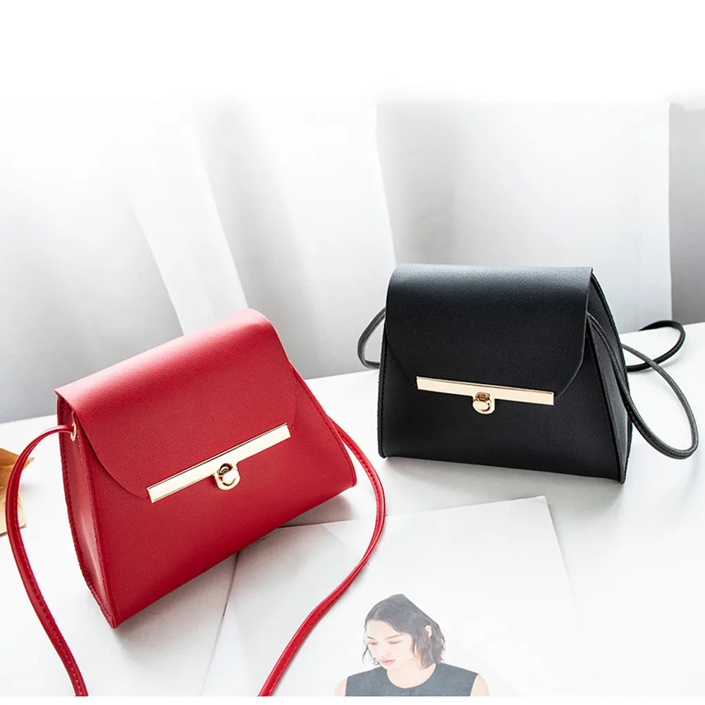 25# womens purses and handbags white bag Women Fashion Pure Color Leather Messenger Shoulder Bag Chest malas de senhora | Багаж и сумки