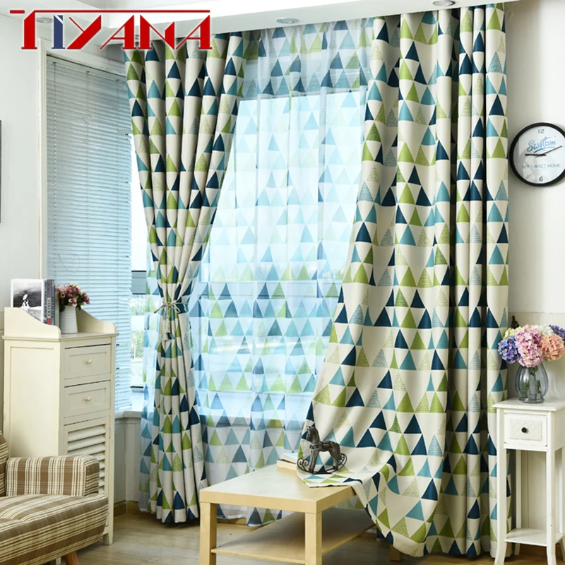 Geométrico Cortinas para sala de estar niños habitación dormitorio Blackout Cortinas de Voile Tulle Cortinas niño WP211 y 30 Geométrico Cortinas para sala de estar niños habitación dormitorio Blackout Cortinas de Voile Tulle Cortinas niño WP211 y 30