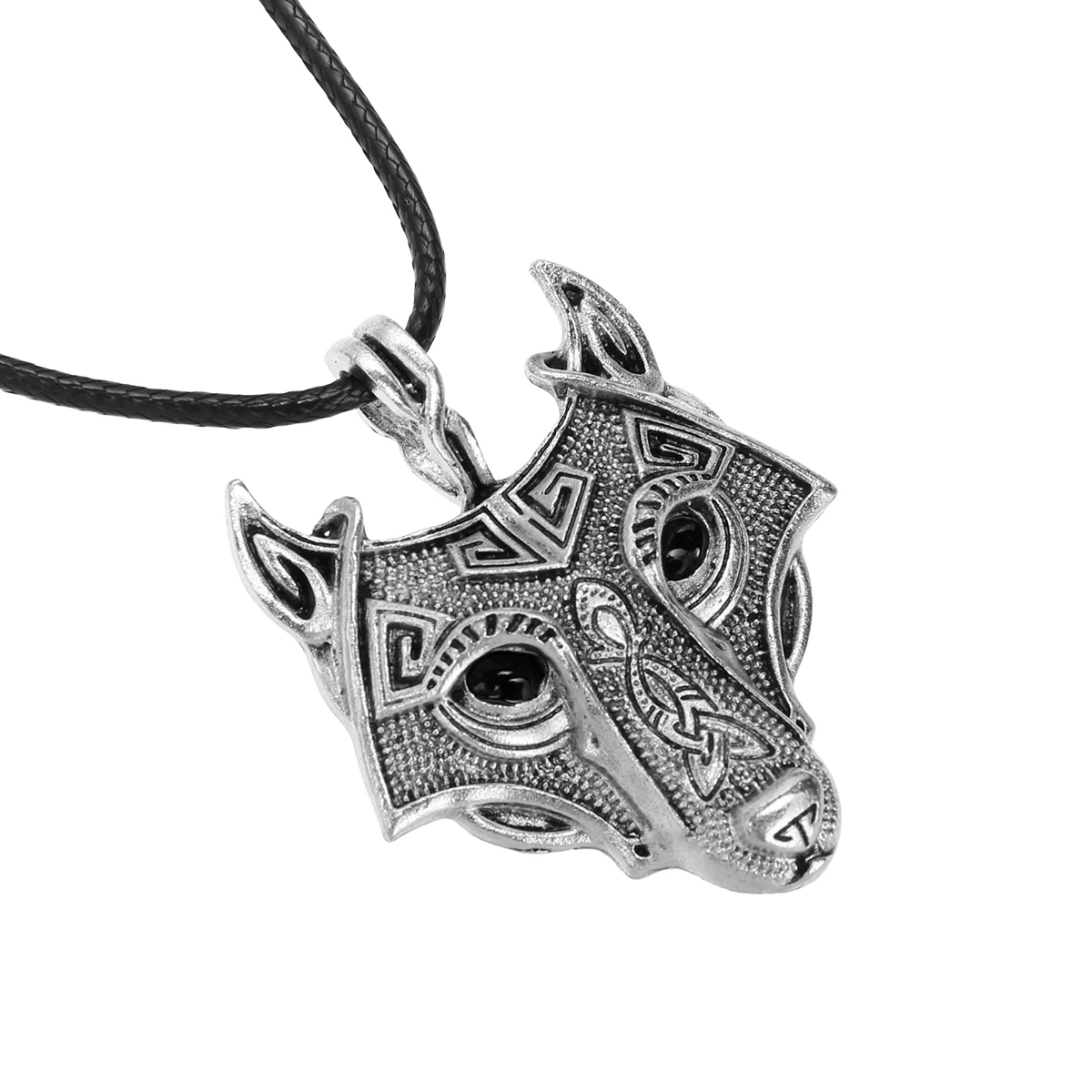 Retro Animal Head Necklaces Shellhard Vintage Mens Boys Wolf  Pendant Necklace Fashion Jewelry Bijoux Erkek kolye