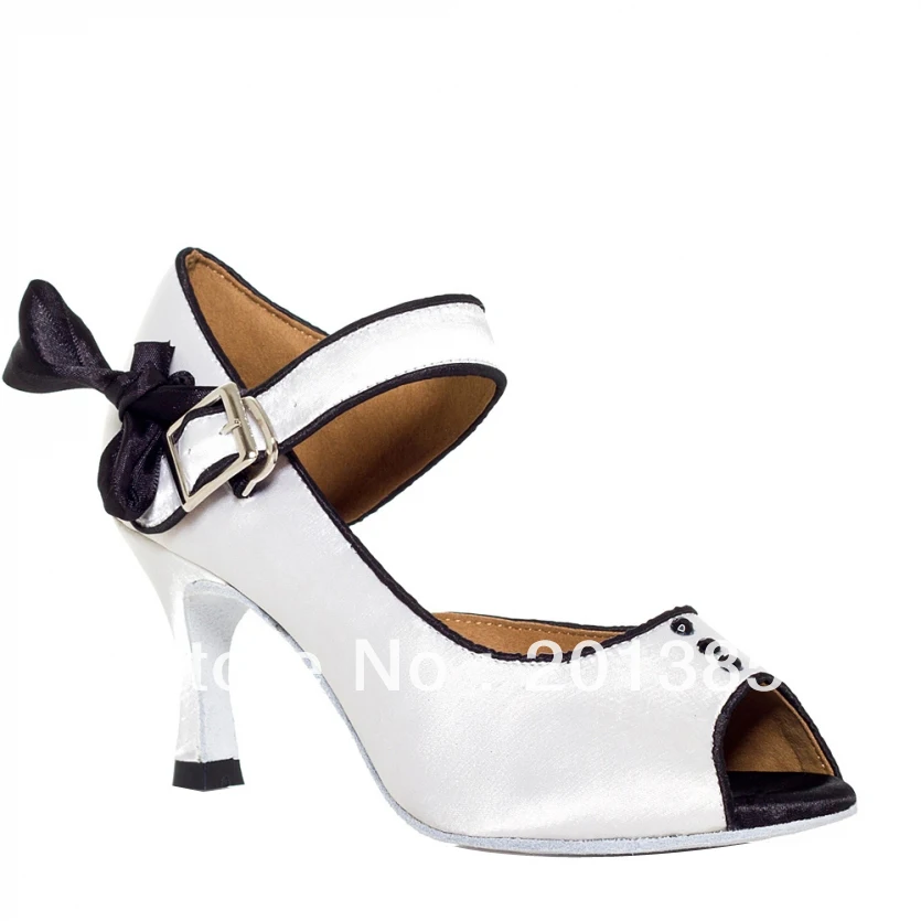 white ballroom dance shoes