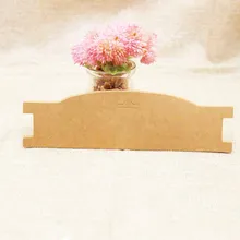 21*5.90cm 100 pces cartão de papelão de papel kraft elástico bandana de exibição tag cartão de embalagem de banda de cabelo personalizado logotipo custo extra