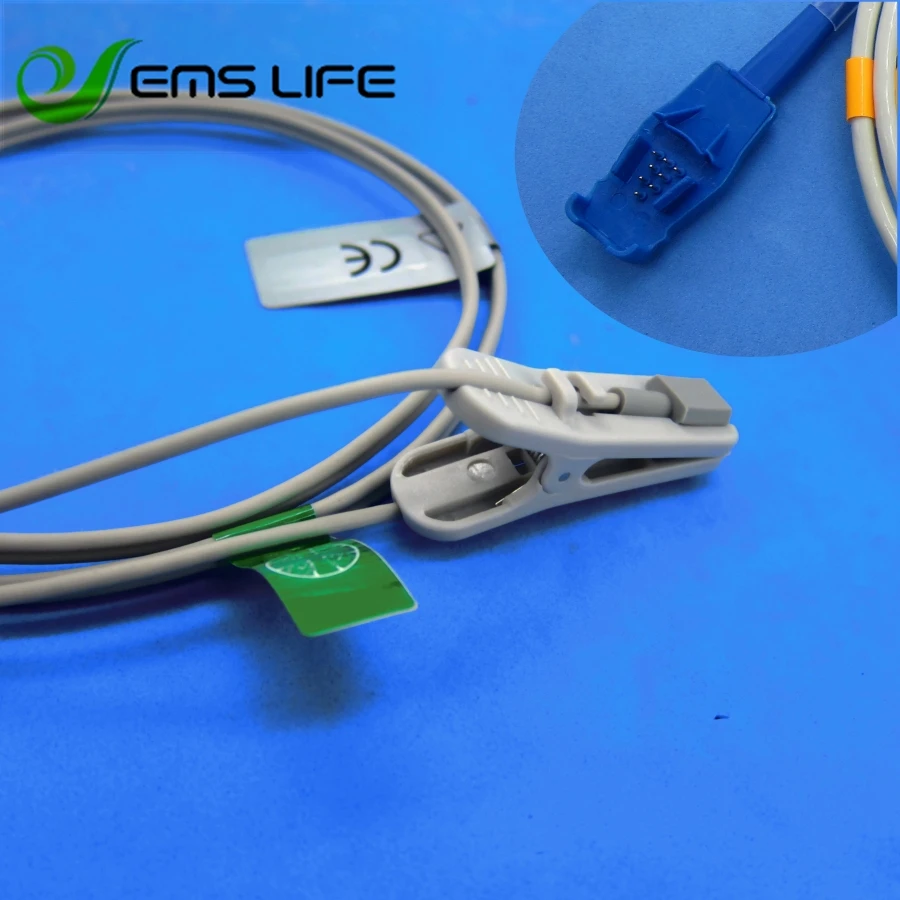 short cable adult ear clip spo2 sensor for GE OHMEDA Tuffsat OXY-F-UN |