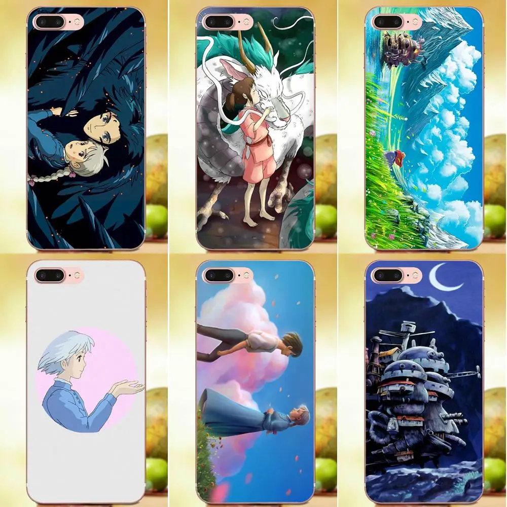 Подвижный замок Studio Ghibli Howl для Xiaomi Mi3 Mi4 Mi4C Mi4i Mi5 Mi 5S 5X 6 6X 8 SE A1 Max Mix 2 Note 3 4