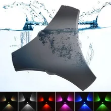 Открытый Водонепроницаемый IP65 настенная лампа 9 Вт Алюминий Красочный светодиодный настенный светильник для помещений бра Декоративное Освещение крыльцо садовые фонари