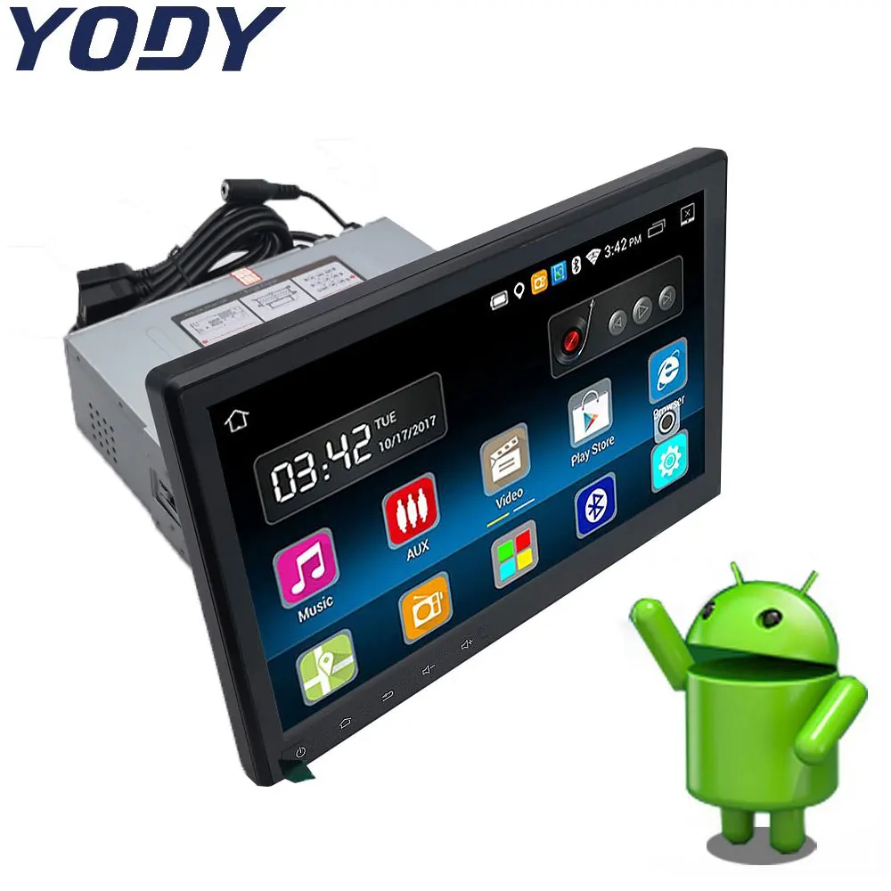 Yody один 1 Din 10 дюймов Сенсорный экран Android 6 0 автомобиль радио стерео в Dah